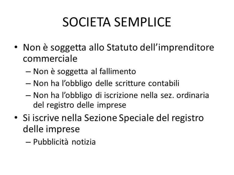 Società Semplice!